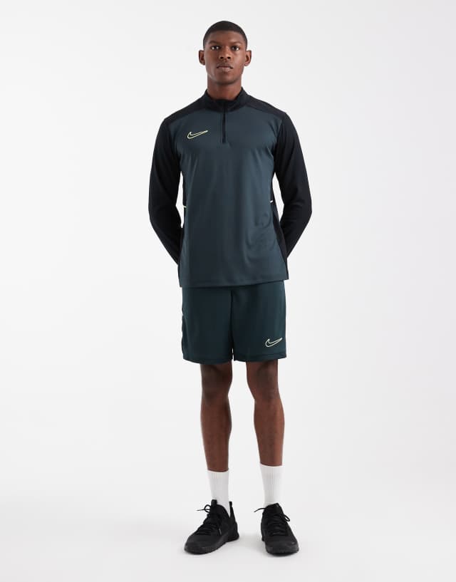 Nike Football Academy 25 Dri-FIT 1/4 zip drill top in dark green