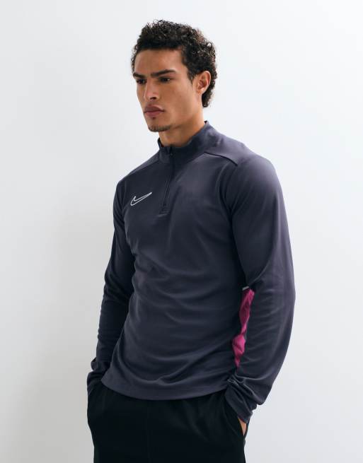 Nike Football Academy 25 Dri-FIT drill top in grey, 2 of 5
