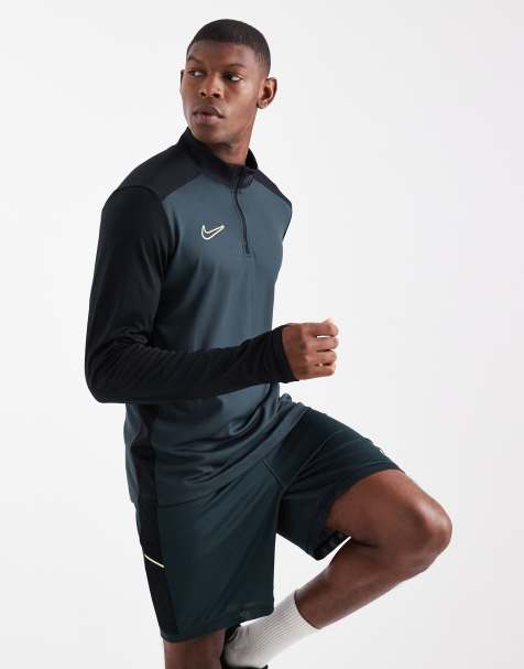 Nike Football - Academy 25 - Dri-FIT - Drill top met 1/4 rits in donkergroen - view 1