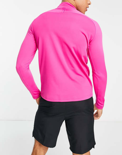 Nike pink 2025 half zip mens