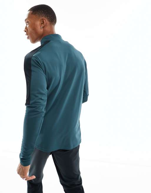 Nike Football Academy Dri-FIT half zip drill top in dark green | ASOS