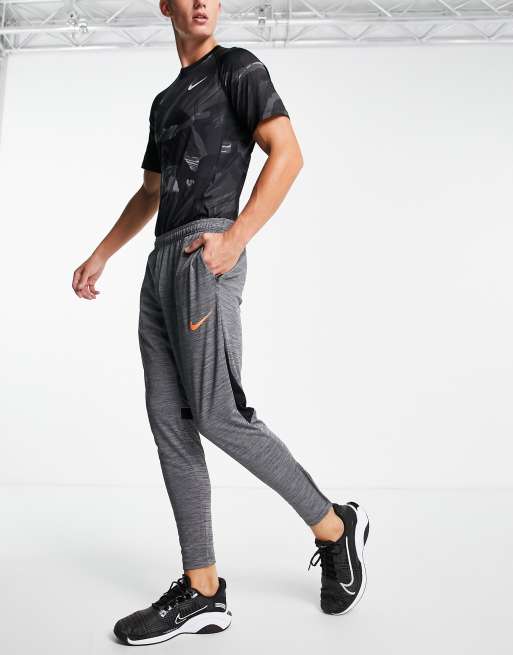 Nike Yoga Dri-FIT joggers in dark grey marl