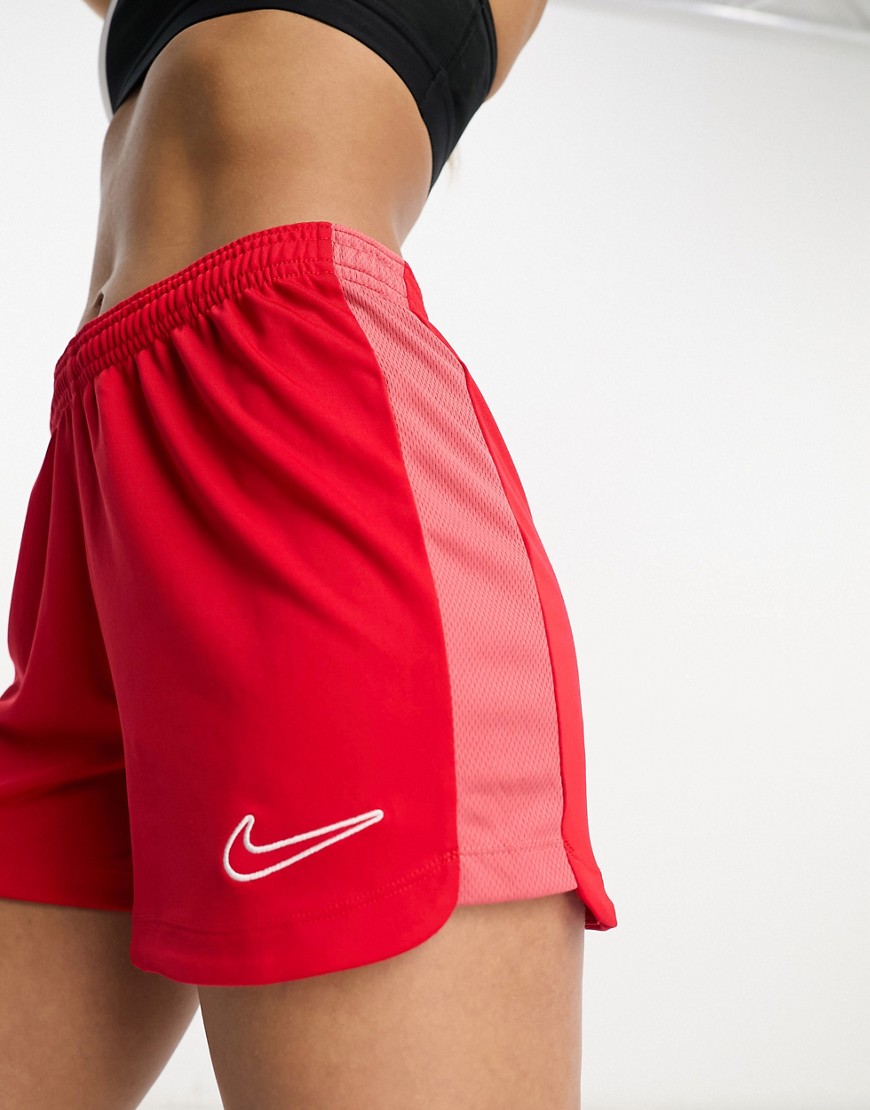 Nike Football Academy Dri-fit Panel Shorts In Red-blue