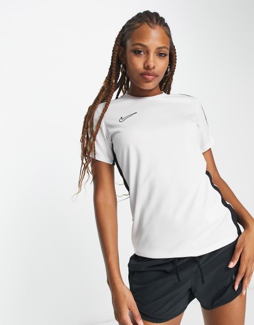 Nike Football Academy Dri-FIT panel t-shirt in white