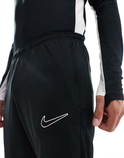 Nike football academy cheap tapered joggers in black