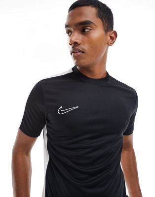 Nike Football Academy Dri-FIT panelled t-shirt in black - ASOS Price Checker