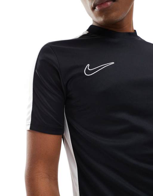Nike Football Academy Dri-FIT panelled t-shirt in black ASOS