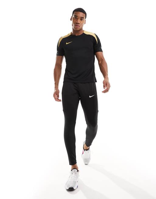 Nike Football Academy Dri FIT panelled t shirt in black ASOS