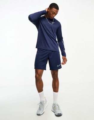 Nike Football Academy Dri-fit shor in navy - ASOS Price Checker