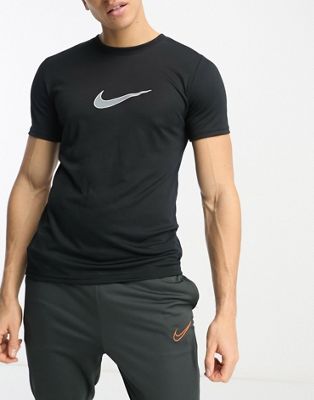 Nike Football Academy Dri-FIT swoosh t-shirt in black - ASOS Price Checker