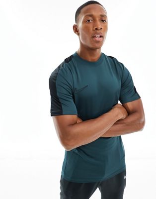 Nike Football Academy Dri-FIT  t-shirt in dark green  - ASOS Price Checker