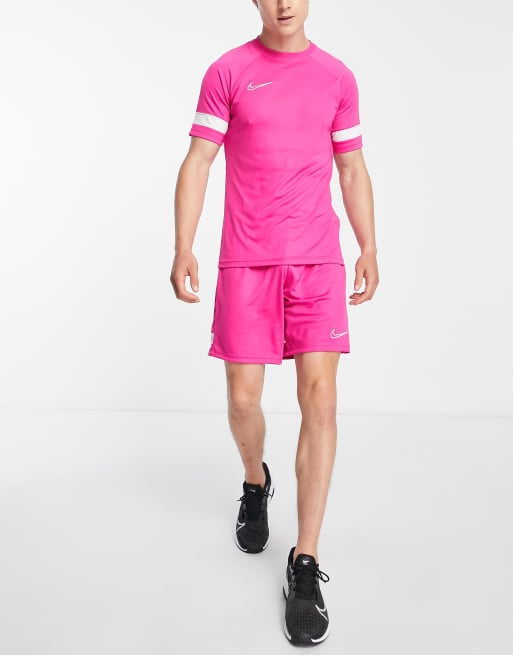 Pink nike shop football shirt