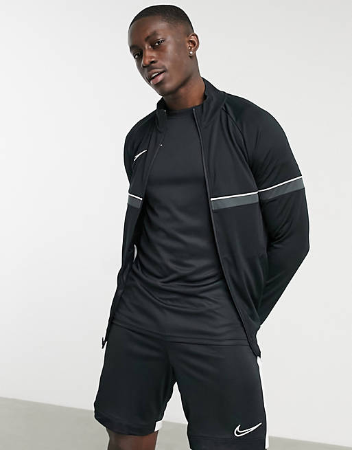 Nike Football Academy Dri-Fit Track Jacket In Black | Asos