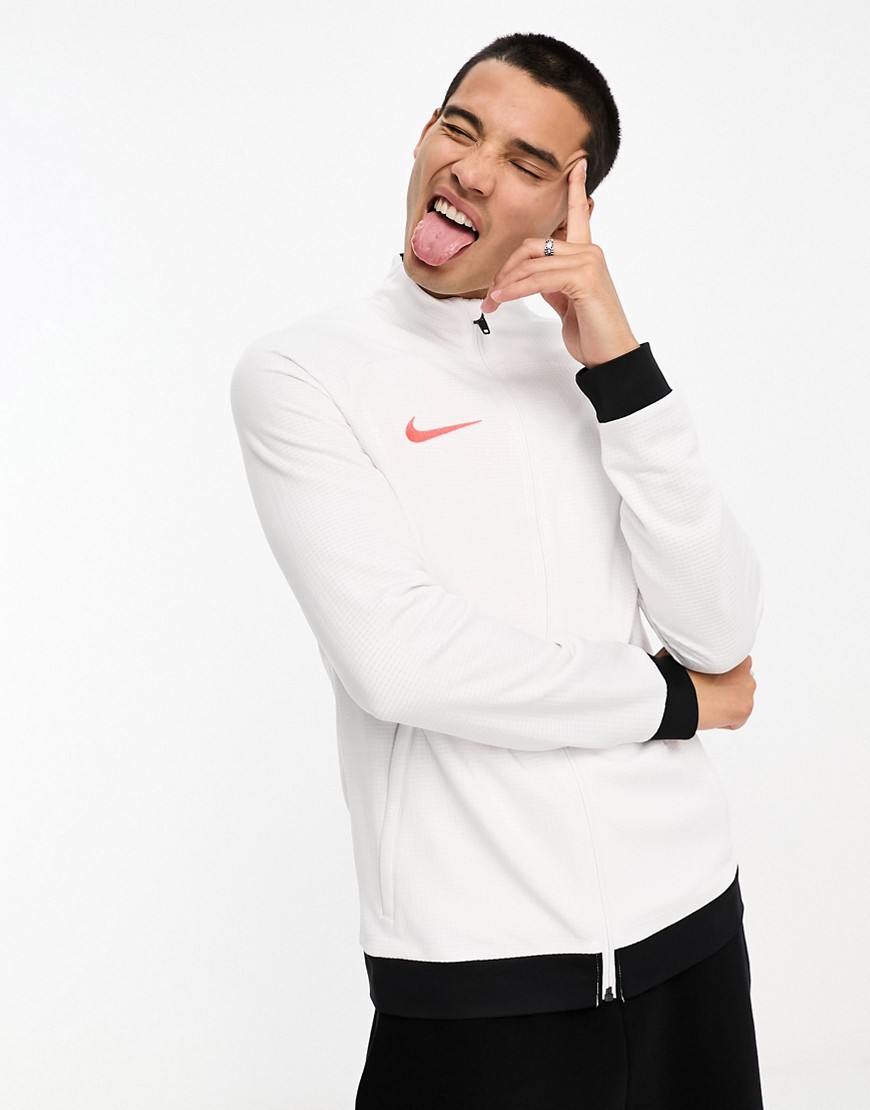 Nike Football Academy Dri-Fit track jacket in white