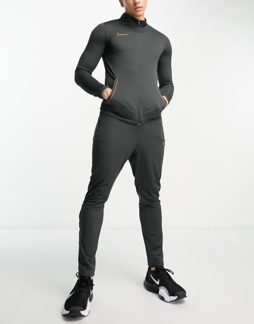 Grey nike dri fit tracksuit sale