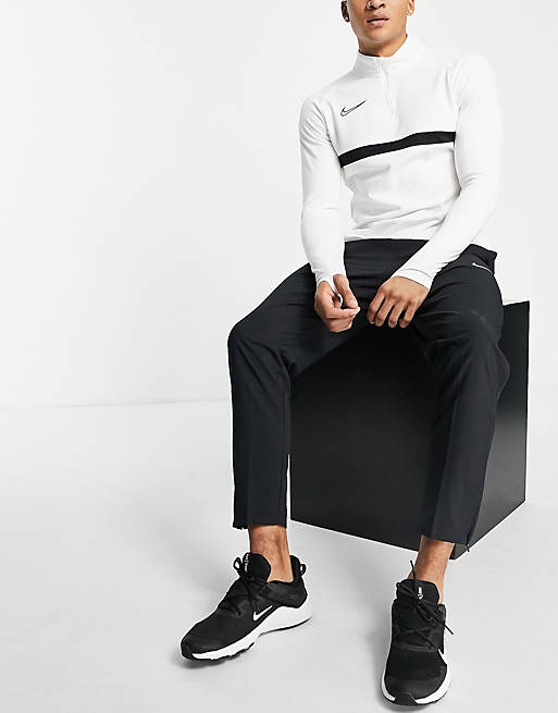 Nike Academy Drill quarter zip top in and black | ASOS