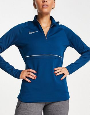 Nike Football Academy drill top in blue