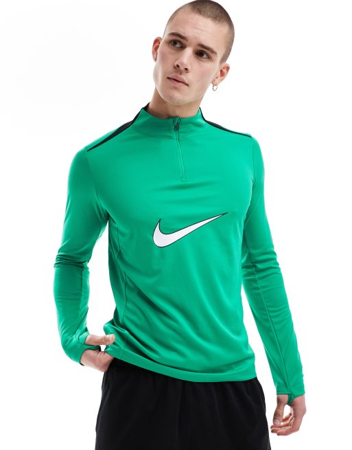 Nike Football Academy drill top in green ASOS