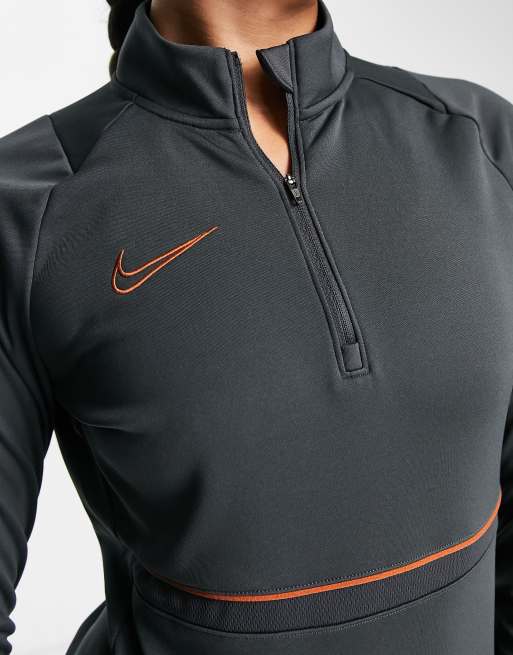 Nike academy shop drill top grey