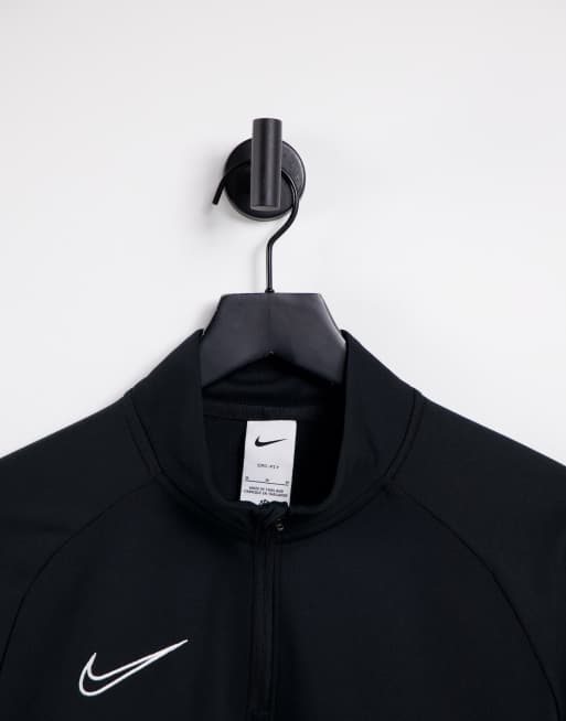 Nike Football - Academy Drill - Top met korte rits in zwart , 4 van 4