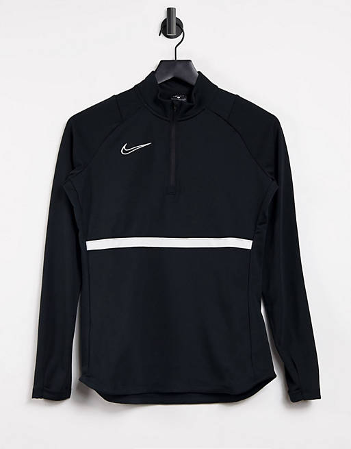 Nike Football Academy Dry drill top in black