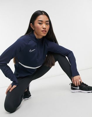Nike Football Academy Dry drill top in navy