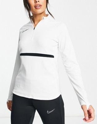 Nike Football Academy Dry drill top in white