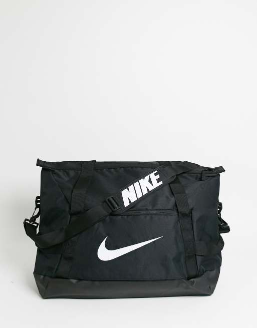 Nike football academy online duffel bag in black