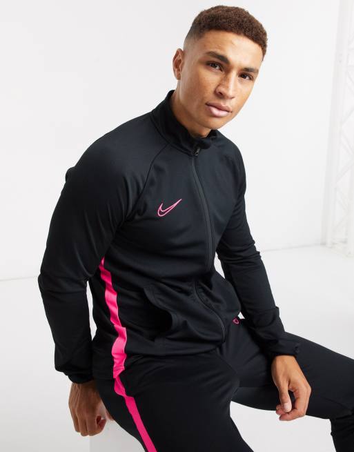 Maillot entraînement Nike rose noir sur