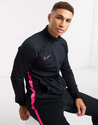 pink and black nike tracksuit