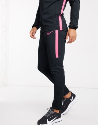 black and pink nike academy tracksuit