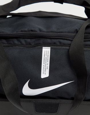 nike football academy holdall bag in black