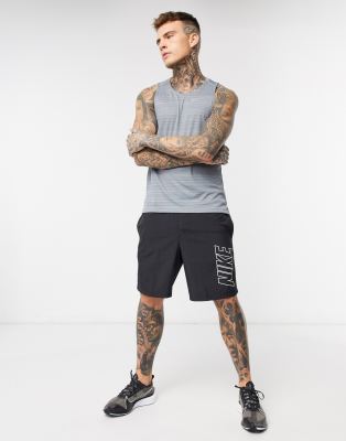black nike football shorts