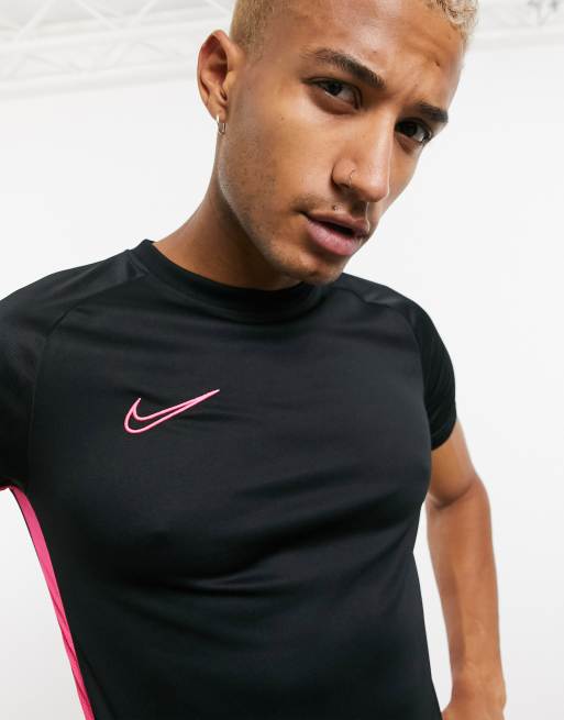 Pink black best sale nike shirt