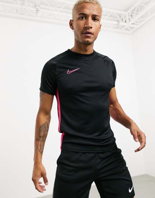 Pink black hotsell nike shirt