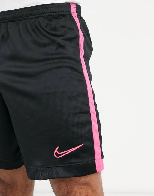 Pink and black hot sale nike shorts