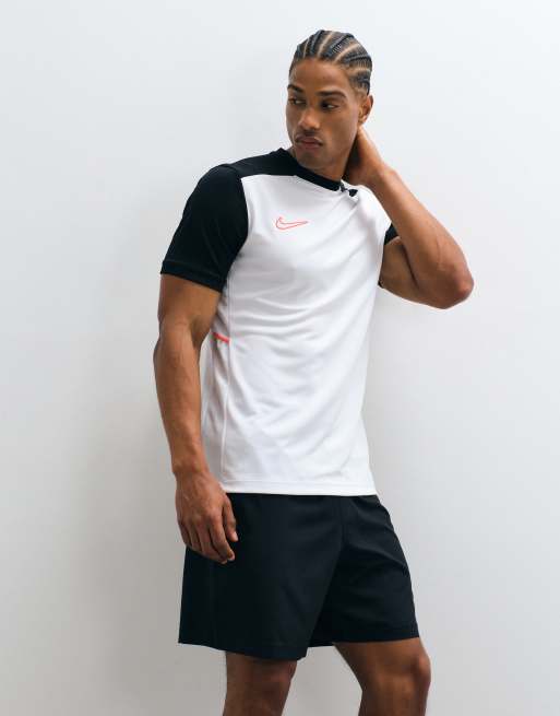 Nike Football Academy T-shirt bianca e nera, 5 di 5