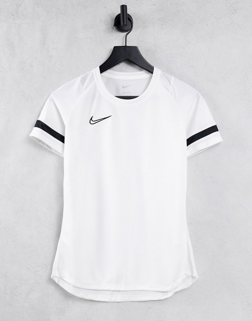 nike football - academy - t-shirt bianca-bianco