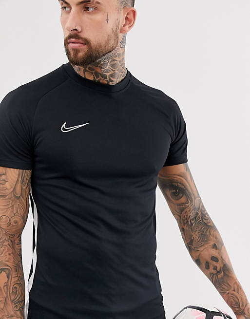 Wiens Modieus Zich afvragen Nike Football academy t-shirt in black | ASOS