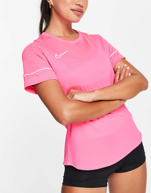 Nike Football Academy t shirt in pink