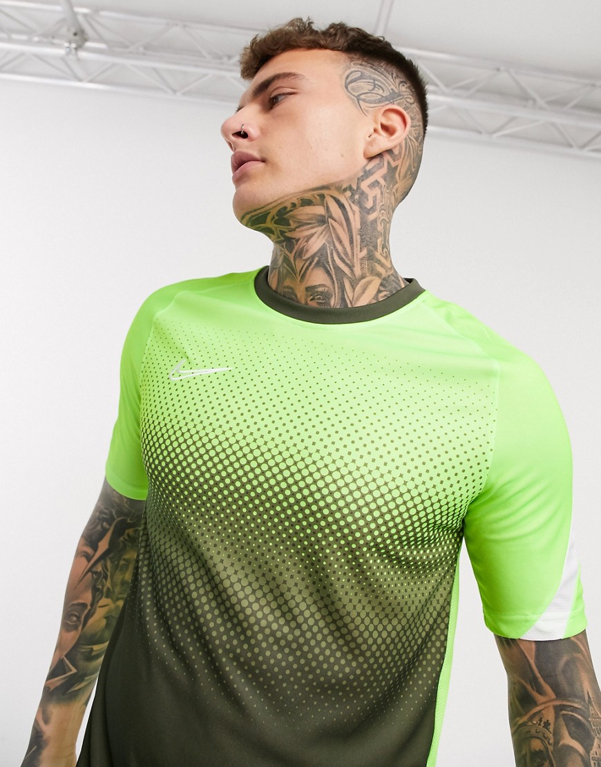 Nike Football - academy - T-shirt verde con stampa grafica