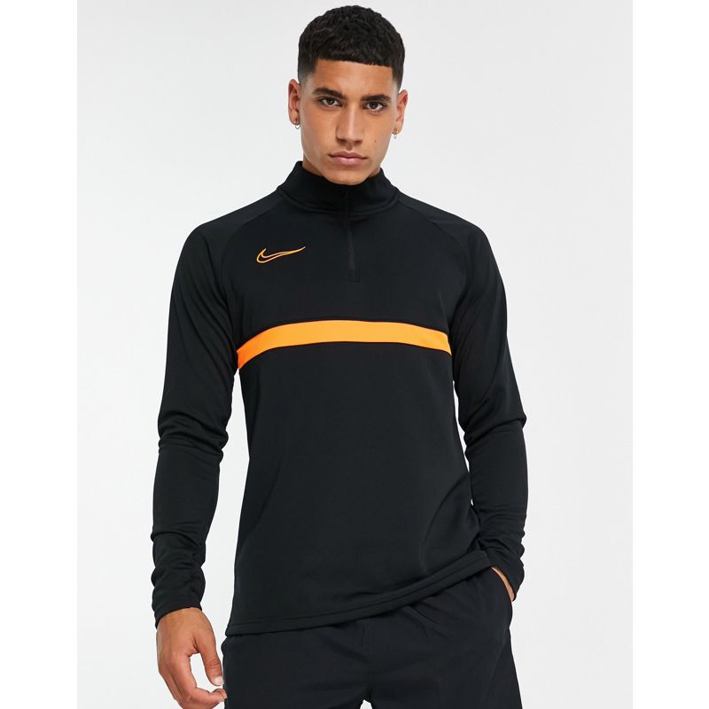 Uomo Giacche Nike - Football Academy - Top da allenamento nero e arancione