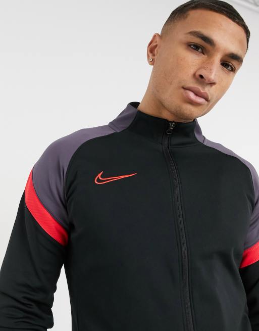 Nike academy black and on sale red