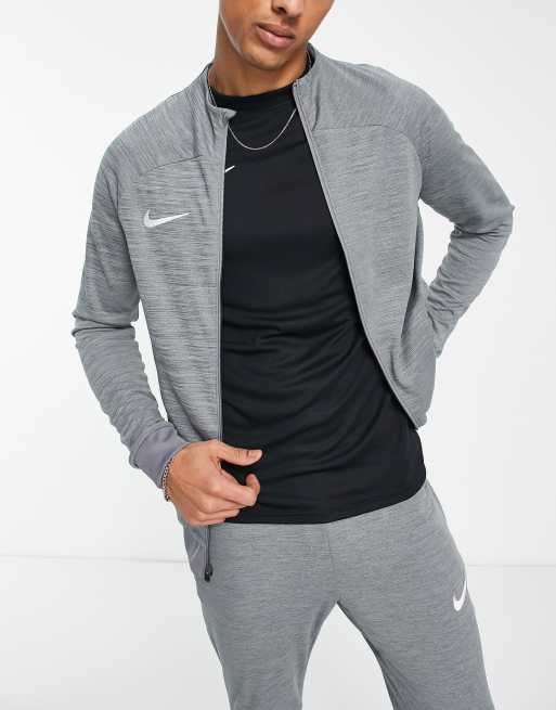 Nike Football Academy track jacket in gray ASOS