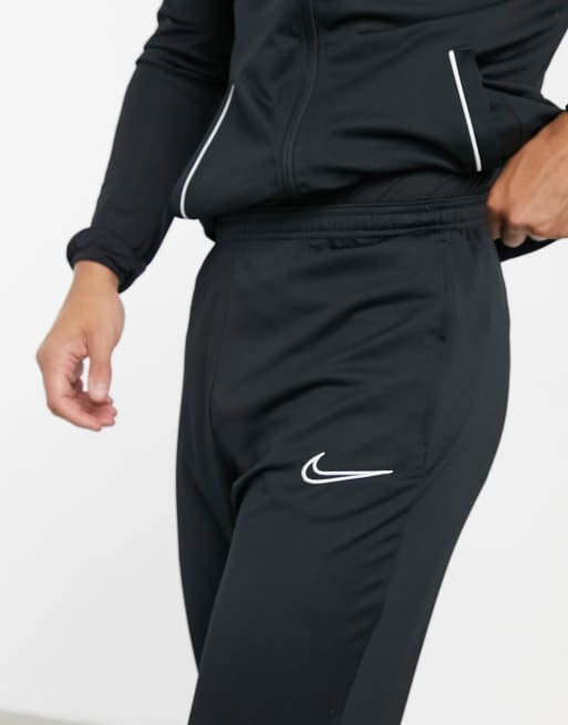 Nike Football Academy tracksuit in black and white