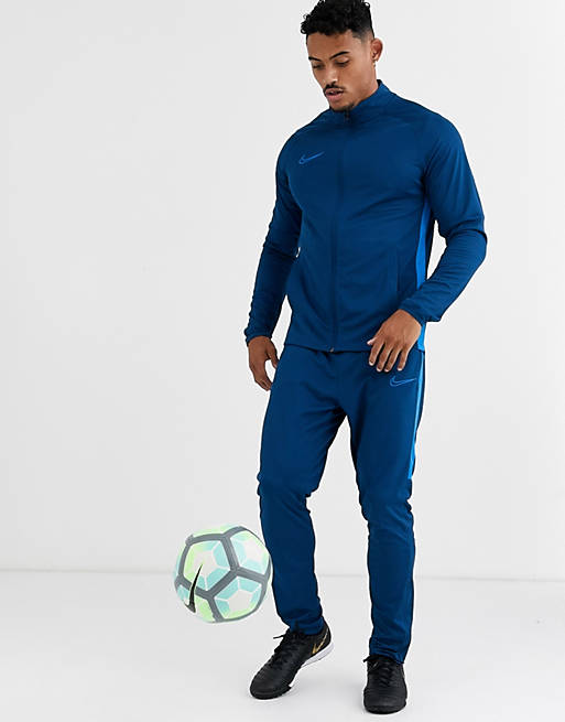 Gewaad Krachtig klem Nike Football academy tracksuit in blue | ASOS