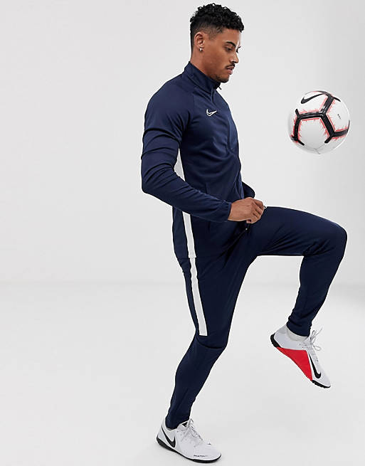 replace floating Compliance to Nike Football academy tracksuit in navy | ASOS