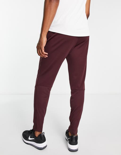 Dark red joggers online