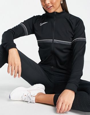 Nike Football Academy zip through track jacket in black