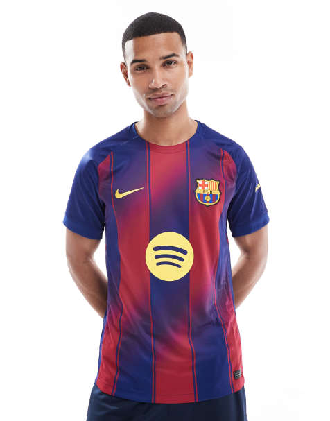 Nike Football Barcelona 2025/26 Dri-FIT home shirt in red and blue - view 1